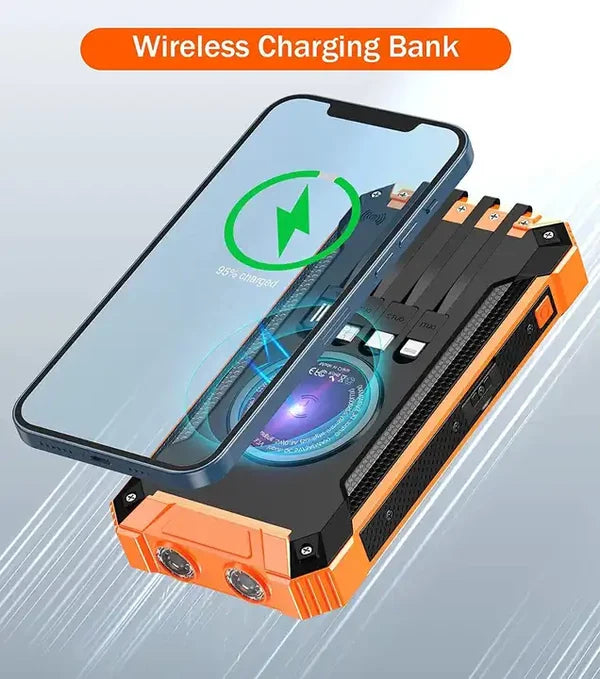 Portable Wireless Solar Power Bank