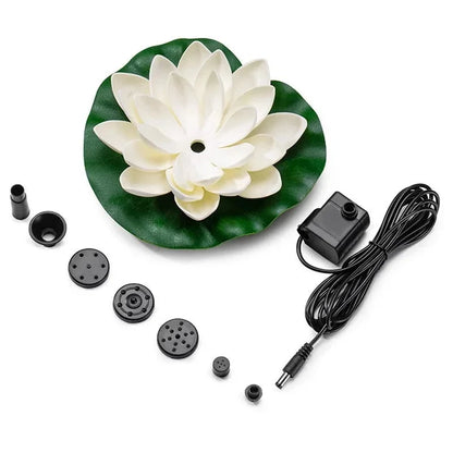 Lotus Shaped Solar Fountain Pond Decorative