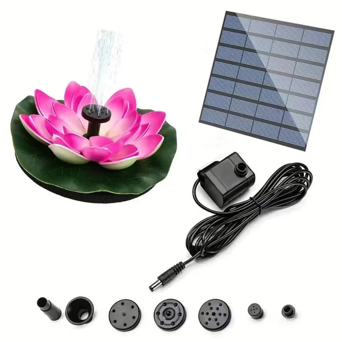 Lotus Shaped Solar Fountain Pond Decorative