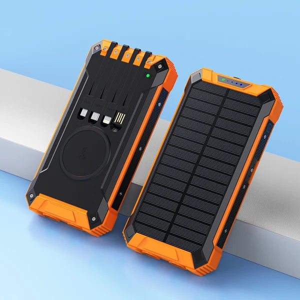 Portable Wireless Solar Power Bank