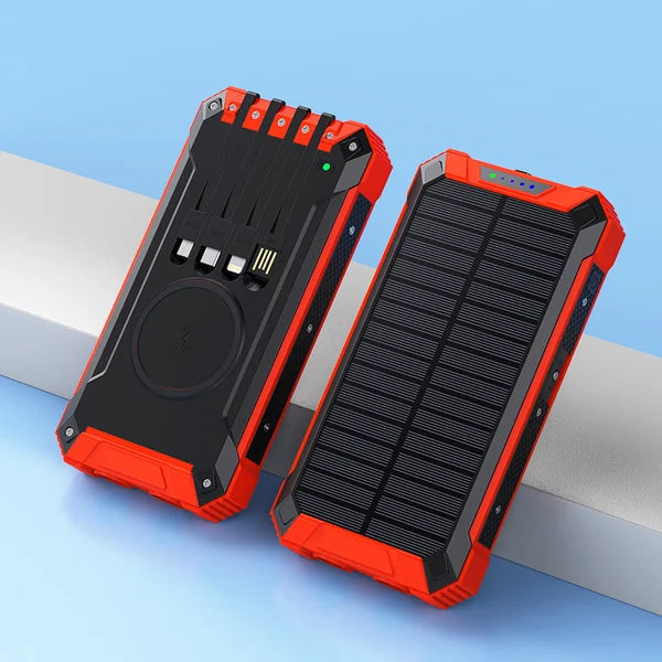 Portable Wireless Solar Power Bank